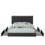 Lit plateforme avec rangement 4 tiroirs et tête de lit ajustable Deyani-813383060-813383064