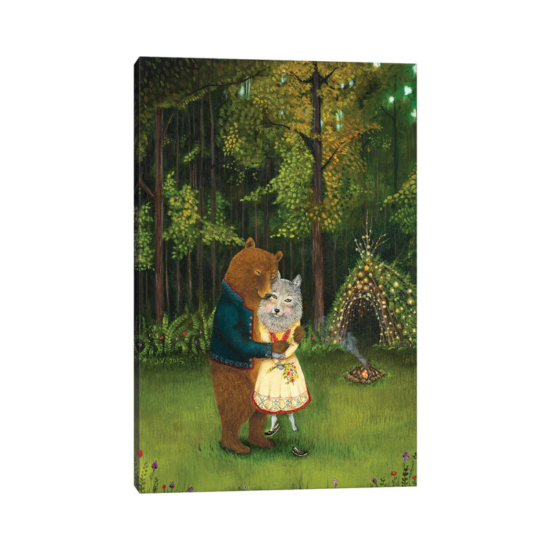 «Swept off Her Feet» par Jahna Vashti - reproduction d'art sur toile tendue, H 12 po x l 8 po x P 0,75 po
