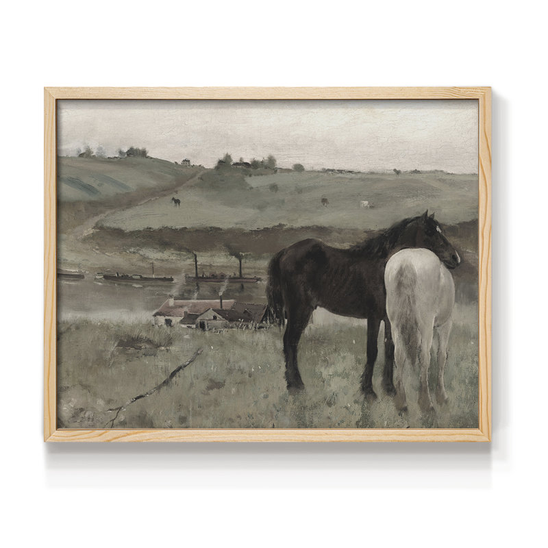 Faune rétro - Reproduction encadrée - Restickable, H 8 po x l 10 po, Naturel