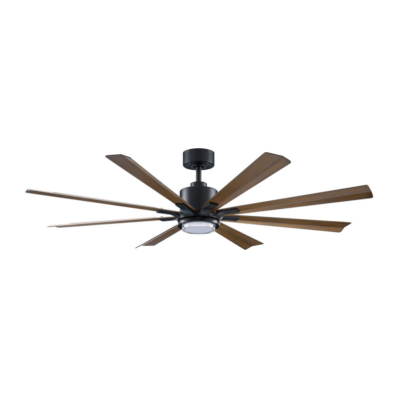 Ventilateur de plafond intelligent à 8 pales avec télécommande incluse, fonctionne avec Alexa et l'application iOS / Android