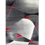 Tapis gris à motif ondulé abstrait Hartlepool-1825174448