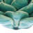 Cortright Teal Green Ceramic Succulent Nature Figurine