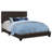 Clu Faux Leather Upholstered Queen Panel Bed Brown-39758391-28453079