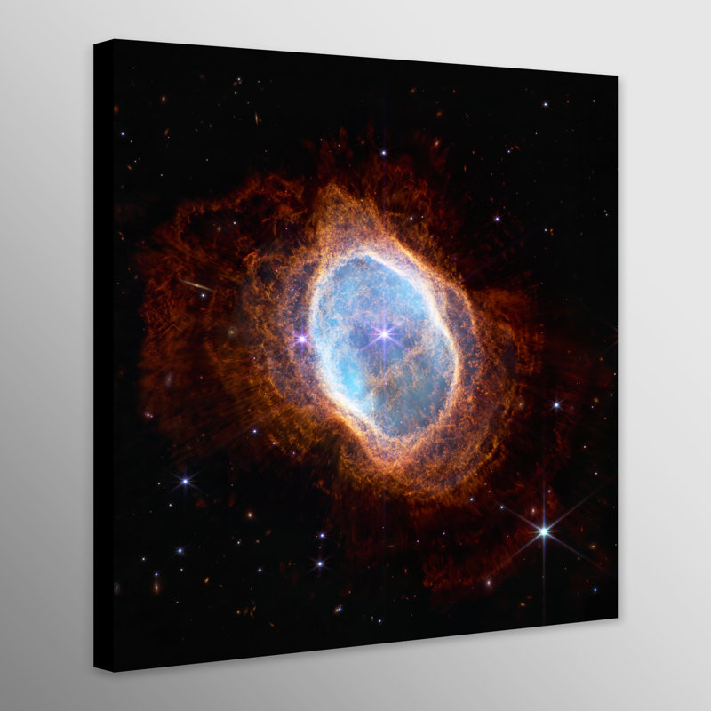 NASA James Webb Space Telescope Southern Ring Nebula From - 11 Piece Wrapped Canvas Print, 30" H x 30" W