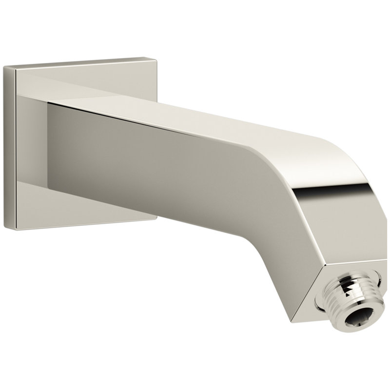 Bras de douche et bride Loure®, Nickel poli éclatant