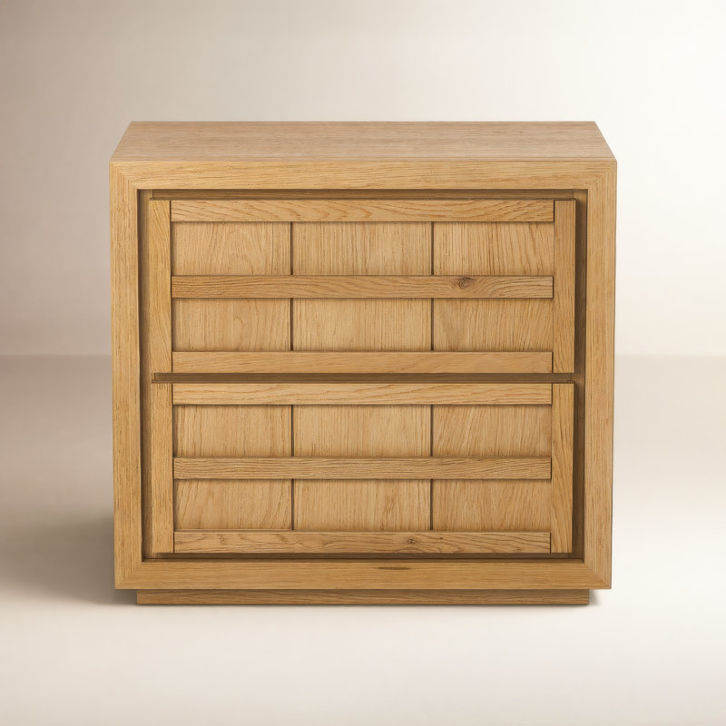 Scotty 27.6'' W Solid Wood Nightstand, Natural