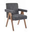 Fauteuil de salle à manger rembourré-1975923242