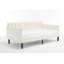 Lit de jour rembourré en velours beige Elena