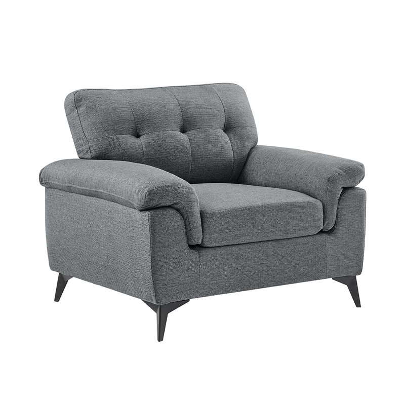Kalyvakia Upholstered Armchair, Grey