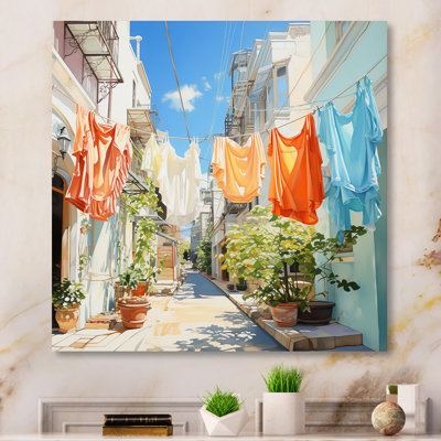 Blanchisserie en Italie V - Art mural