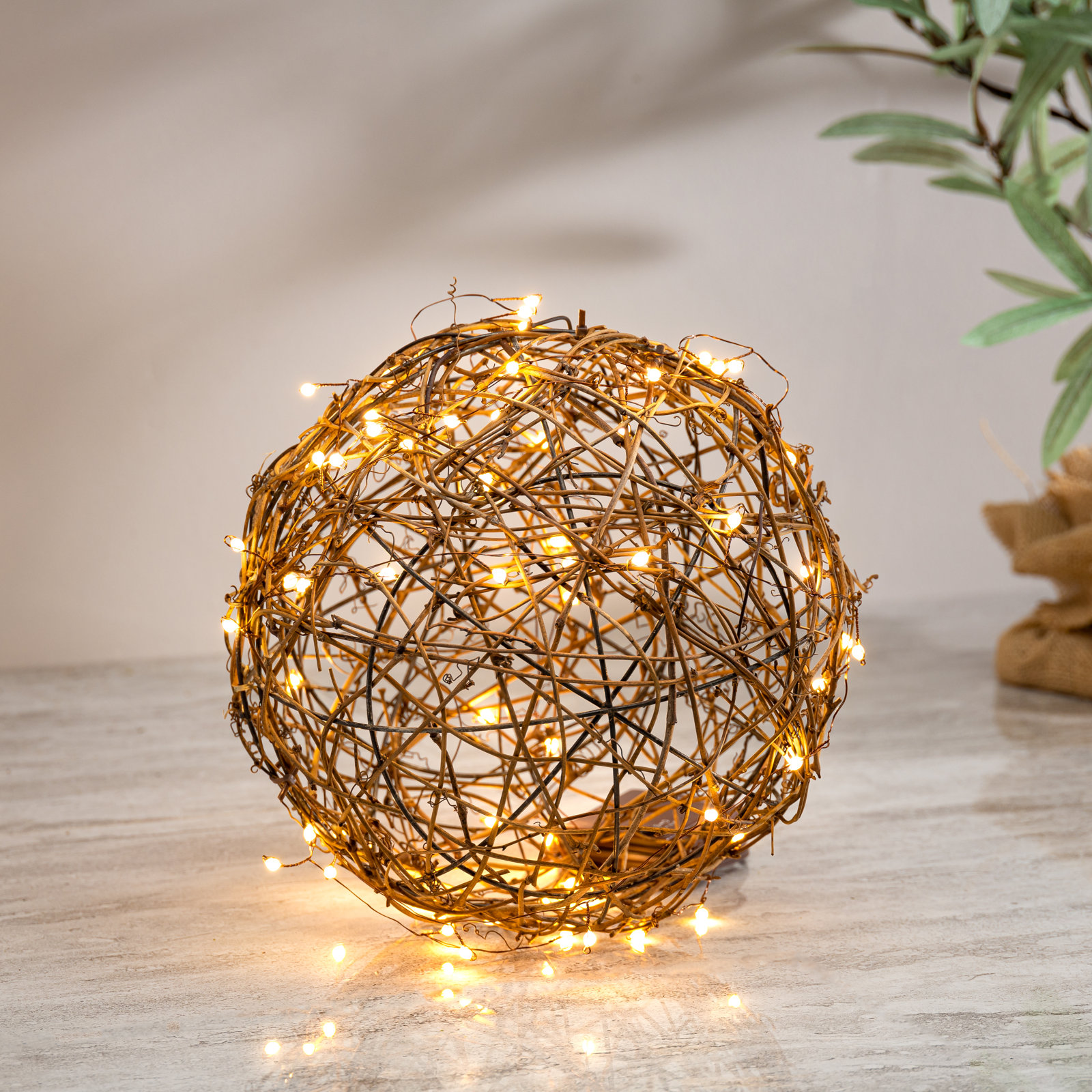 Battery-Operated Micro LED Vine Ball Set