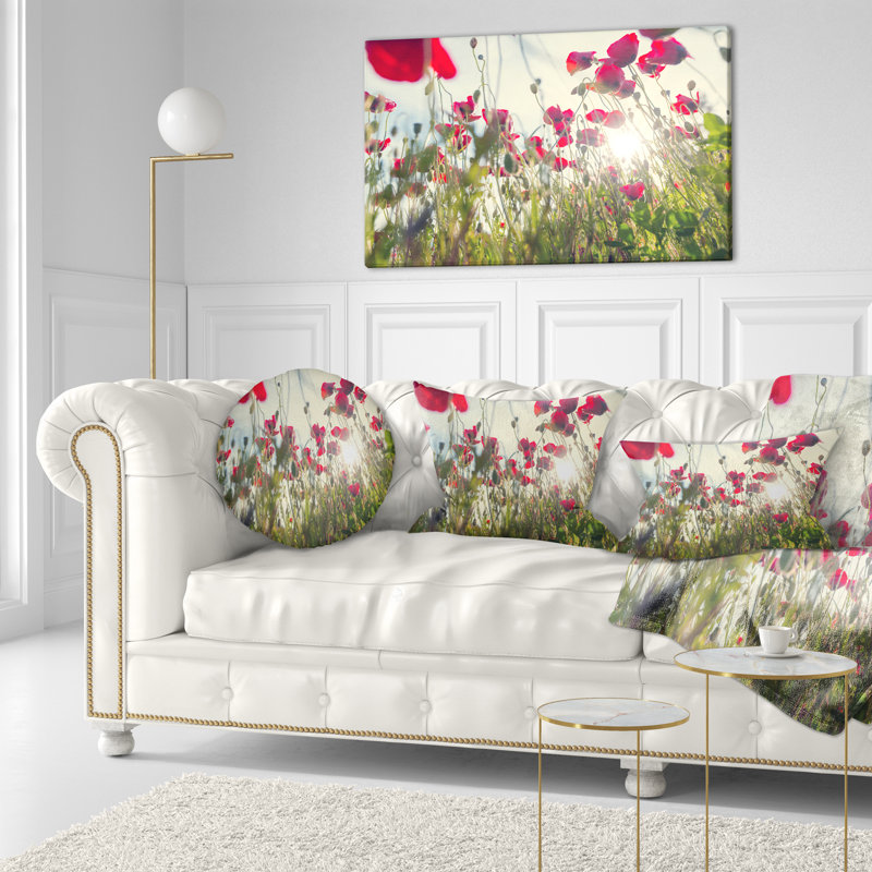 Coussin décoratif floral sur coussin de fleurs d’été