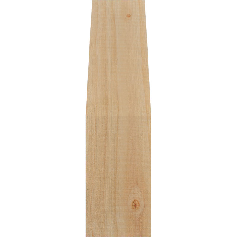 Attelle de genou olympique, Sapin de Douglas, Attelle lisse, H 14 po x l 3,5 po x P 6 po