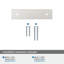 Ladera 3 inch (76mm) Centre-to-Centre Rectangle Polished Nickel Cabinet Pull Backplate-111952227-111952240