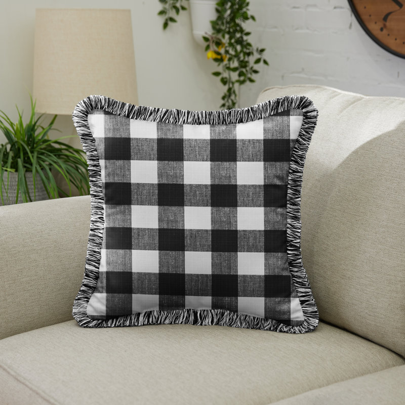  Housse et insert de coussin extérieur d'extérieur, Noir