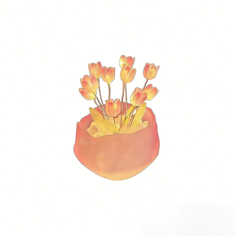 Citrouille veilleuse bricolage avec citrouille et fleurs à DEL