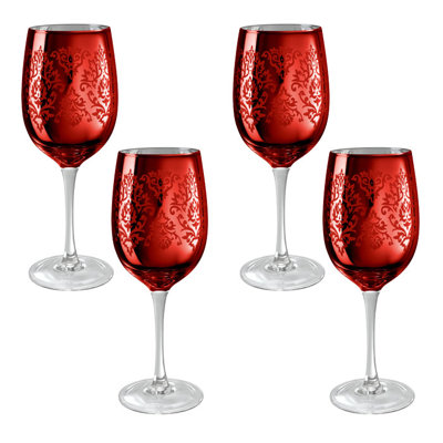 Shivansh 15oz. Handmade Crystal Wine Glass Set