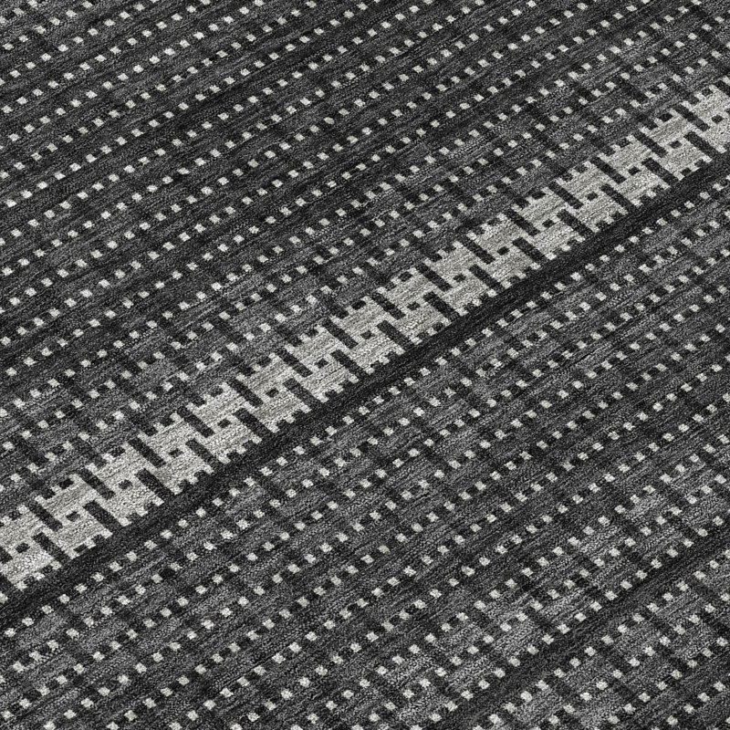Tapis à rayures intérieur / extérieur lavable à la machine ACN2427, Rectangle 1 pi 8 po x 2 pi 6 po