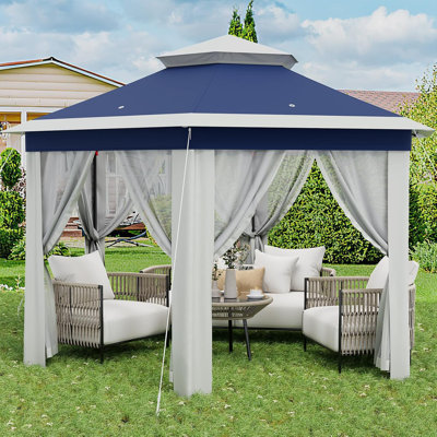 Auvent extérieur 13 x 13 pi avec moustiquaire
