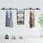 Anishka 86.61'' Wall Mounted Clothes Rack-834254068