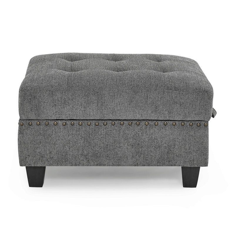 Canapé-lit modulaire en chenille gris