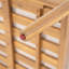 Repose-pieds d'extérieur en bois d'acacia