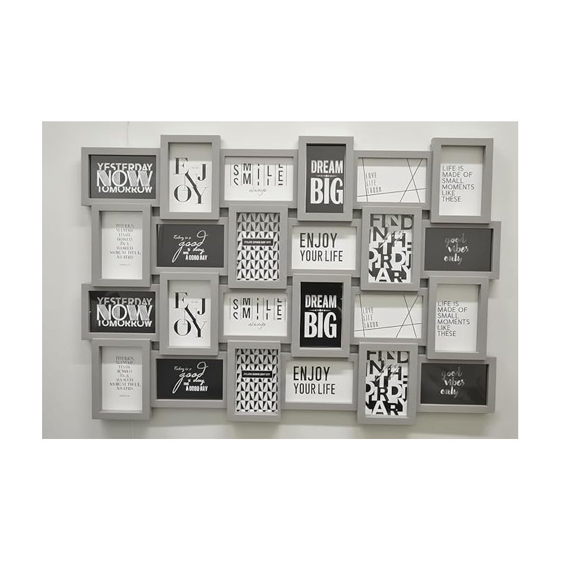White Picture Frame, Grey