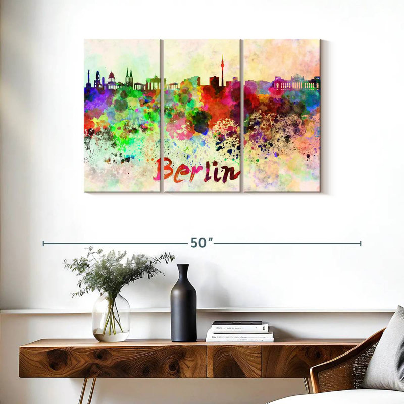 Sireci Berlin Skyline Colors, 24" H x 38" W