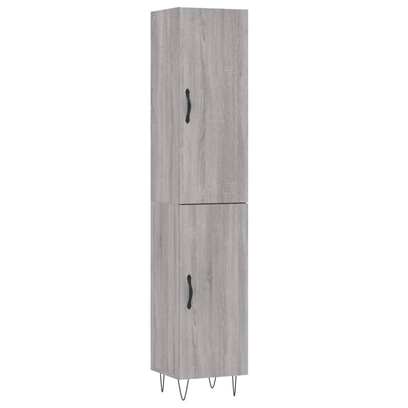 34.5cm Sideboard, Grey sonoma