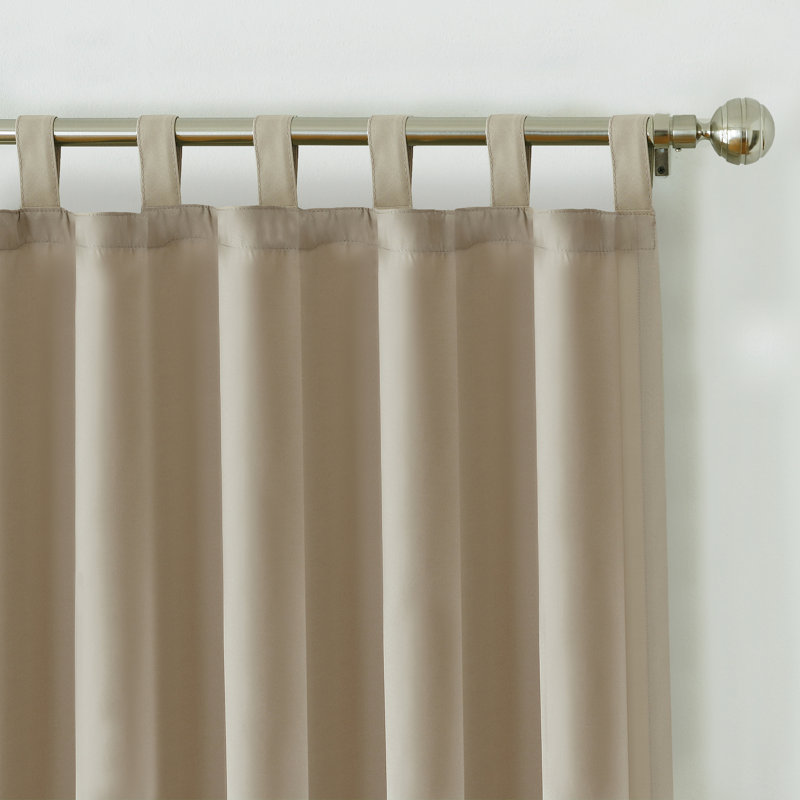 Rideau simple obscurcissant Jarret, l 52 po x L 95 po, Taupe