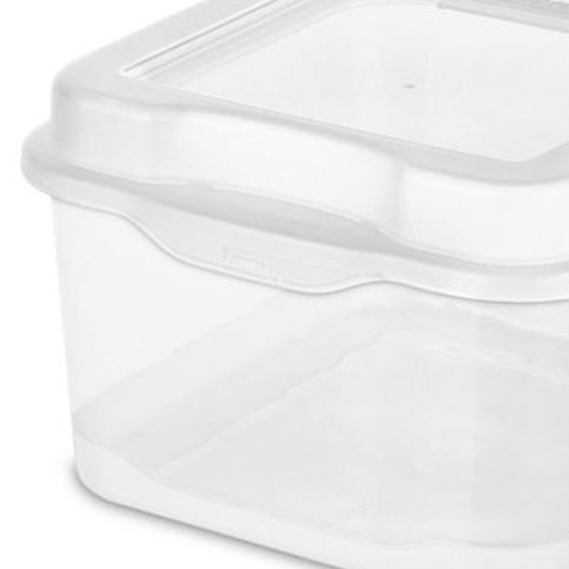 Contenant de boîte de rangement empilable en plastique Sterilite, 44.88, 1, H 4,5 po x l 6,5 po x P 7,62 po