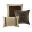 Literie 7 pièces pour lit double en faux suède, taupe et brun Doux luxueux