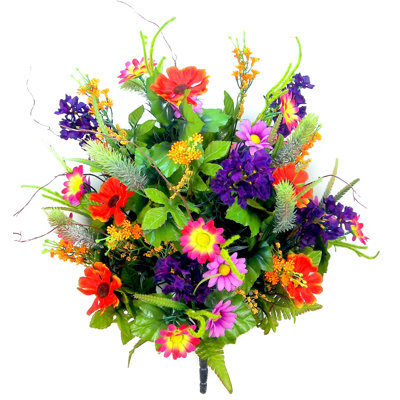 Large douille de fleurs mélangées