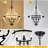 5-Light White Wood Chandeliers