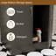 Armoire à shampooing noire pour salon, station de shampooing à contre-lavage avec rangement et bol en plastique