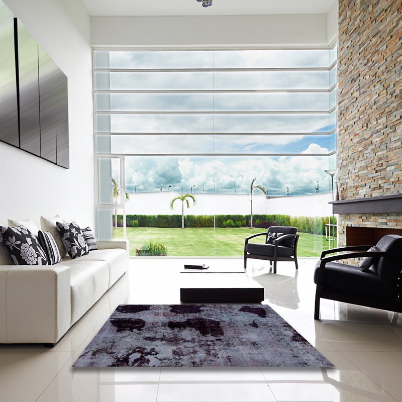 Abstract Indoor Rug, Square 6'