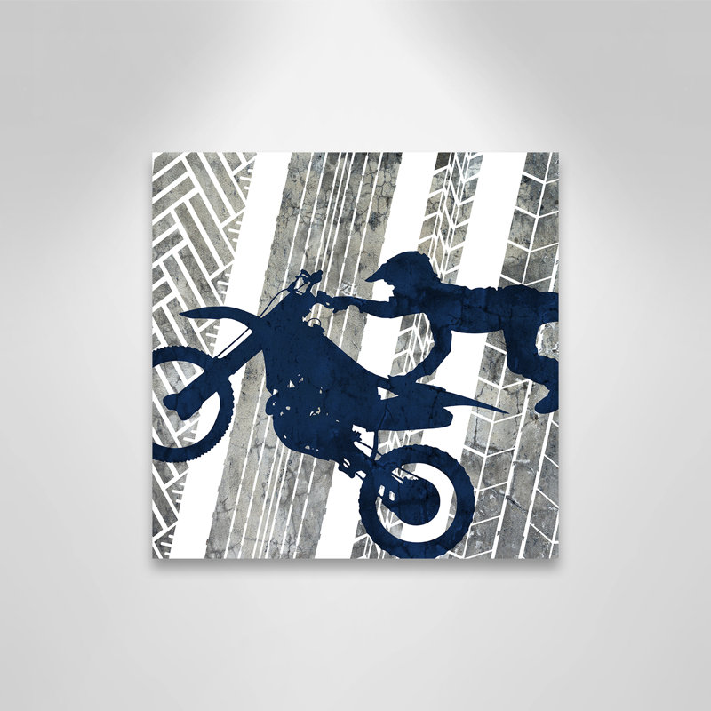 «Juvenile Motocross Motocross 2», art sur toile, H 12 po x l 12 po x P 1,5 po