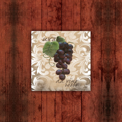 Vintage Vino Rosso - Wrapped Canvas Painting