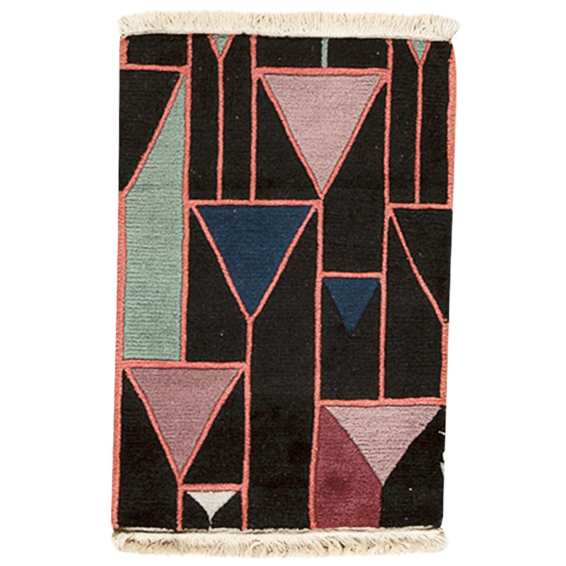 Tapis multicolore de haute qualité noué à la main
