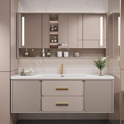 Light luxury modern simple bathroom cabinet.
