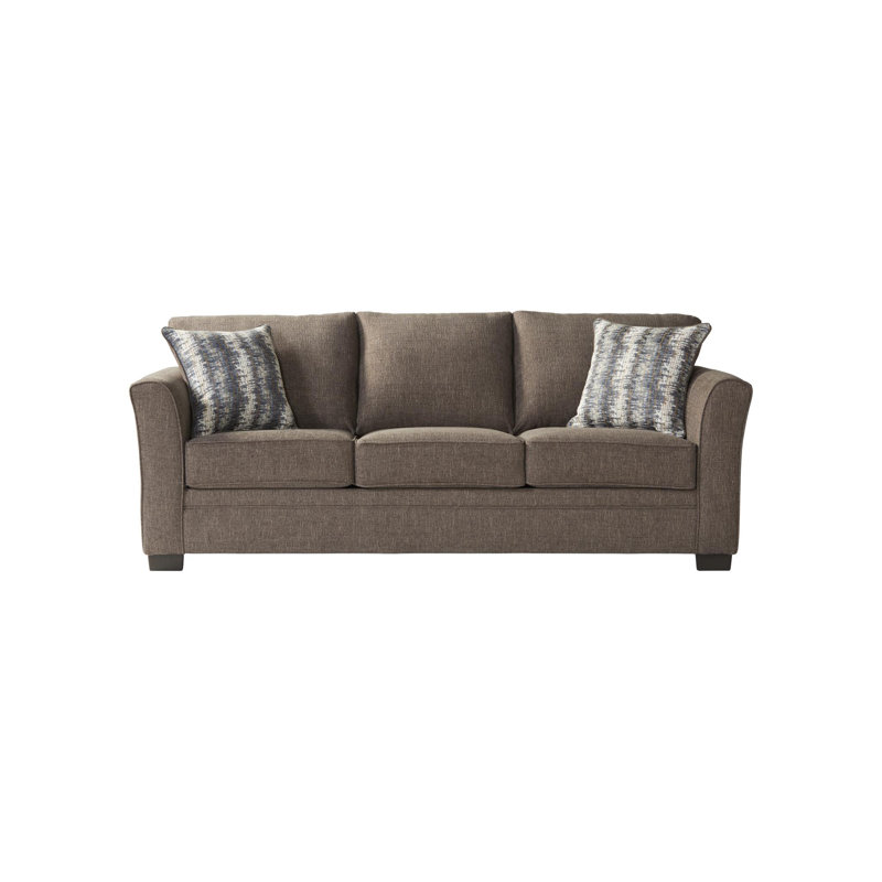 Laquonda Upholstered 86.5'' Sleeper Sofa, Brown 100% Polyester
