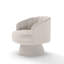 Fauteuil demi-tonneau pivotant en velours Murrow-1657574646