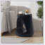 Table d'appoint creuse, texture semblable au bois, couleur noire-623609920