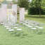 Ensemble de 8 chaises pliantes en métal avec siège et dossier en plastique Latitude Run®