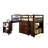Bintou Twin Platform Loft Bed with Bookcase by Harriet Bee-914469587