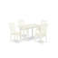 Ensemble de table de salle à manger rectangulaire en bois massif avec plateau papillon-123026628-123026626-122934276