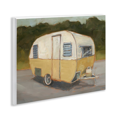 Retro Camper Wall Plaque Art, design by Ethan Harper