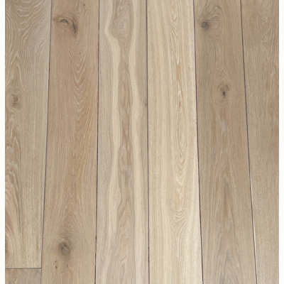 Bois franc d'ingénierie brossé Samarillère en chêne brossé de 5/8 po d'épaisseur x l 9,45 po x longueur variable