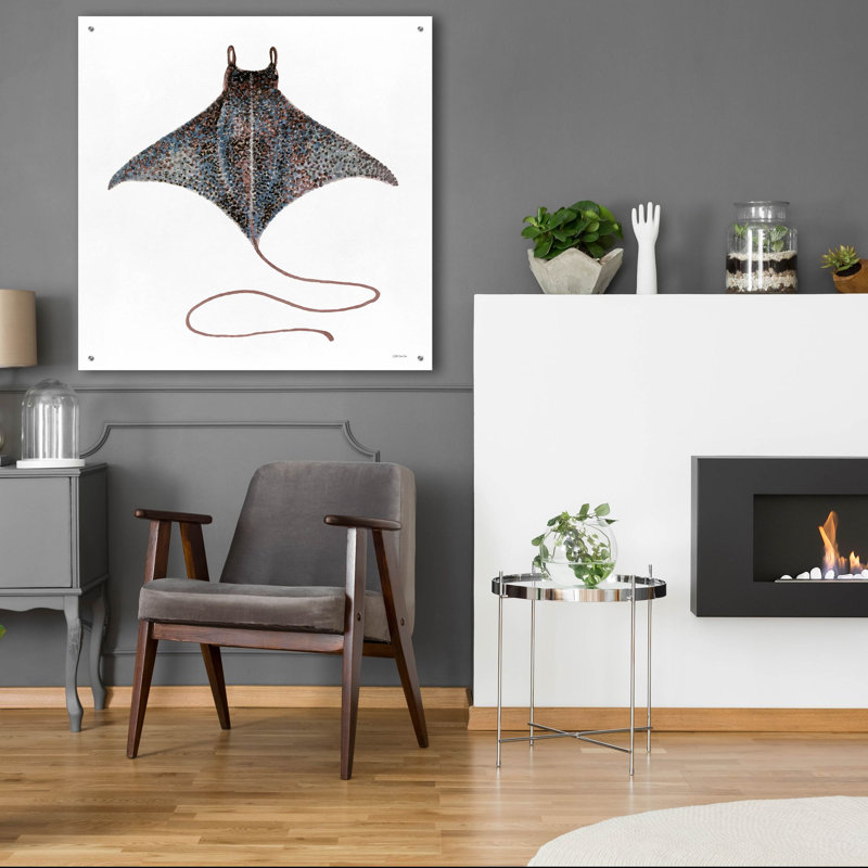 'Eagle Ray 2' by Stellar Design Studio, Acrylic Glass Wall Art, 36" H x 36" W x 0.2" D