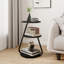 LED Light, Bedside Table End Table With 3 Shelf, 34cm Desktop Side Table-134514156